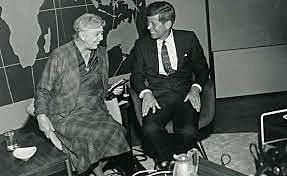 President John Kennedy establishes the President's Commission on the Status of Women and appoints Eleanor Roosevelt as chairwoman.