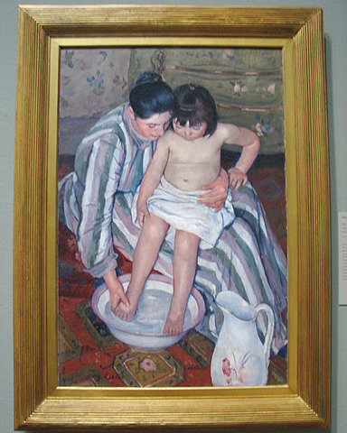 THE CHILD'S BATH - Mary Cassatt