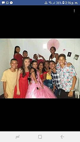 with friends in the fifteen