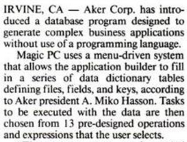 Magic PC 2.35 released in the USA