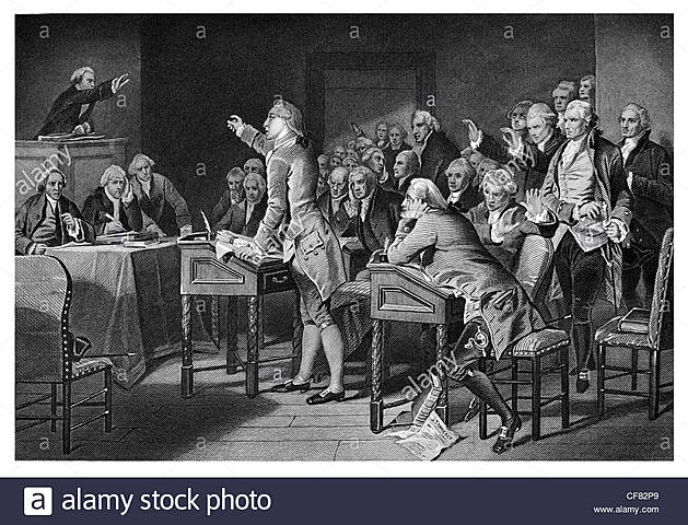 Patrick Henry's speech against the Stamp Act