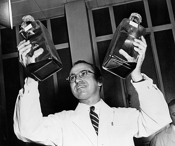Jonas Salk Tests his Polio Vaccine