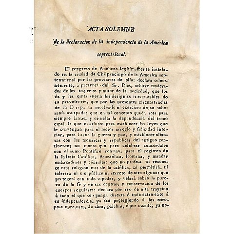 Declaración de la Independencia de la América Septentrional