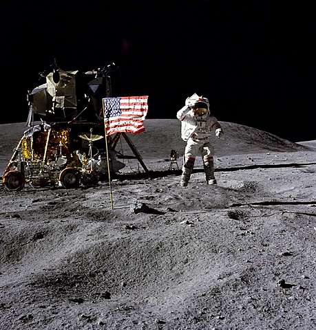 US Astronauts Land On The Moon