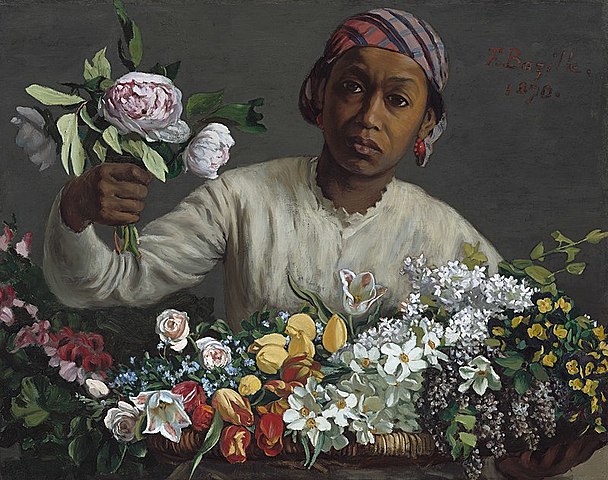 Young Woman with Peonies