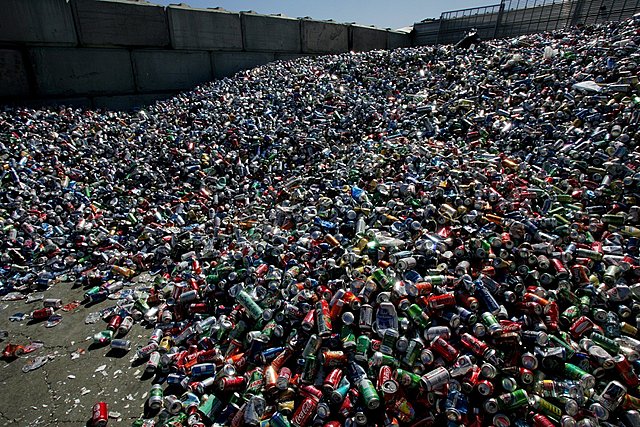 How much of this material is in landfills