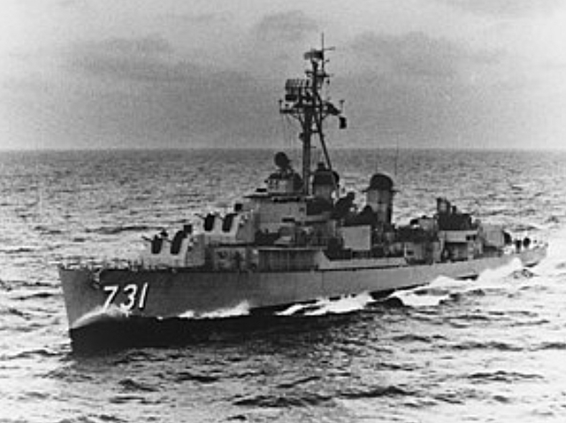 President Johnson claims a U.S. ship had been fired upon by the North Vietnamese.