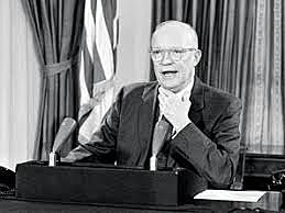 President Eisenhower declares, Domino Theory.