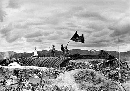The Viet Minh and Ho Chi Minh defeat the French at Dien Bien Phu