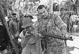 United States combat troops arrive in Vietnam