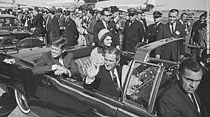 President Kennedy is assassinated, leading to the presidency of Lyndon B. Johnson