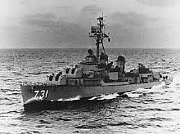 President Johnson claims  U.S. ship had been fired upon by the North Vietnamese