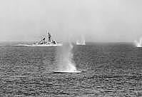 President Johnson claims a U.S. ship has been fired upon by the North Vietnamese.