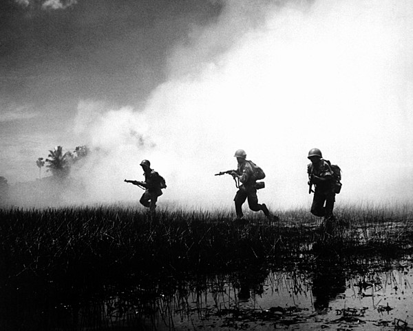 The first combat troops arrive in Vietnam