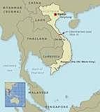 The Geneva Accords cause Vietnam to be split into North and South