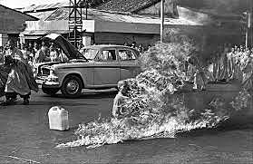 South Vietnamese Monk Sets Himself on Fire