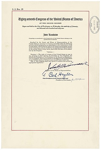 24th amendment Ratified