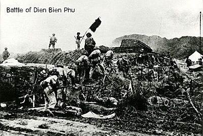 The Viet Minh and Ho Chi Minh defeat the French at Dien Bien Phu