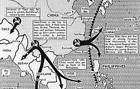 President Eisenhower delcares "Domino Theory"