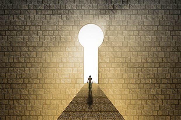 billy walked through a door