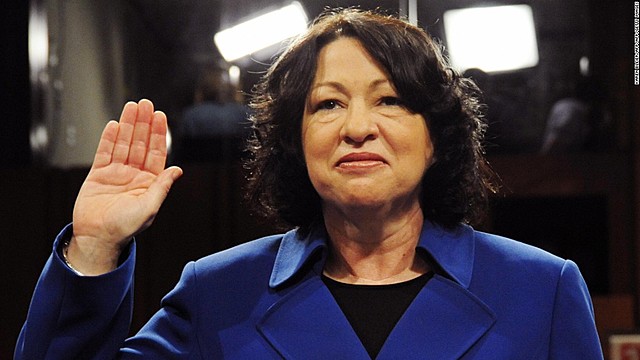 Sonia Sotomayor becomes the third female and first Hispanic Supreme Court Justice.
