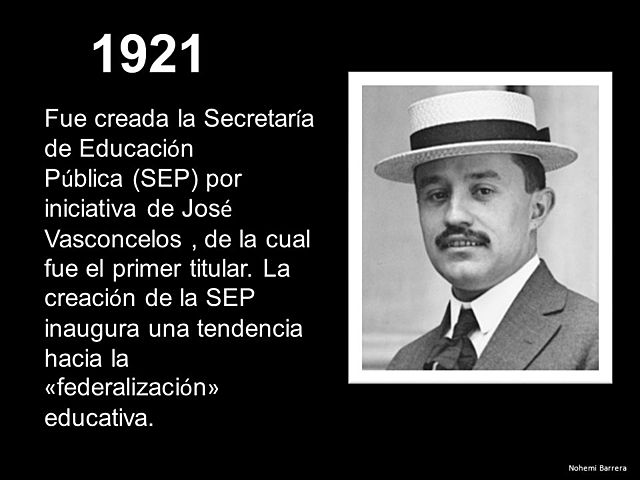 Creación de la Secretaría de Educación Pública