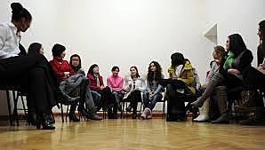 The ladies of Maycomb meet to discuss missionary work in Africa.