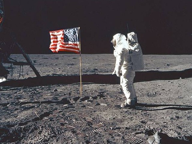 Neil Armstrong Walks on the Moon