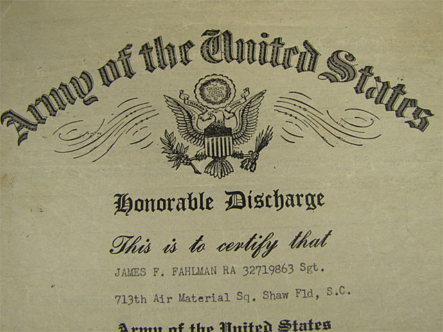 Honorable discharge