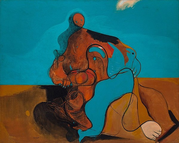 "The Kiss"  by Max Ernst