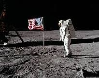 Neil Armstrong walks on the moon 1969