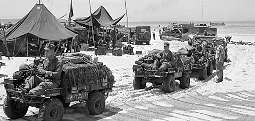 The first combat troops arrive in Vietnam.
