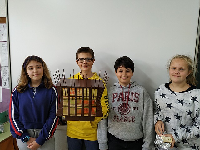 Spanish pupils from the French Team THE LIBRARY