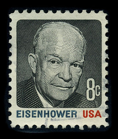 President Eisenhower declares the "Domino Theory."