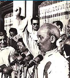 Vietnam declares independence from France, but neither France nor the United States recognize Vietnam as a separate nation