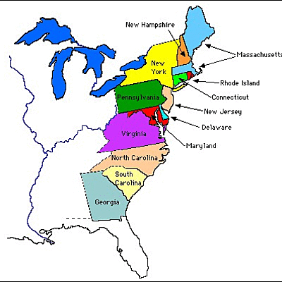 Timeline: 13 Colonies Timeline