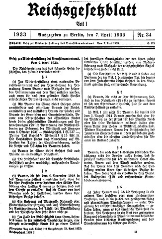 Restoration of the Professional Civil Service