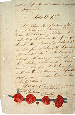 Treaty of Paris was signed