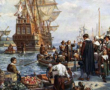 Pilgrims Sail to America
