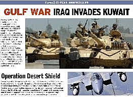 Iraq invades Kuwait