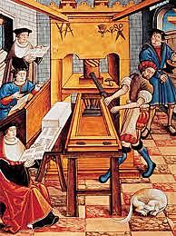 La imprenta Johann Gutenberg.