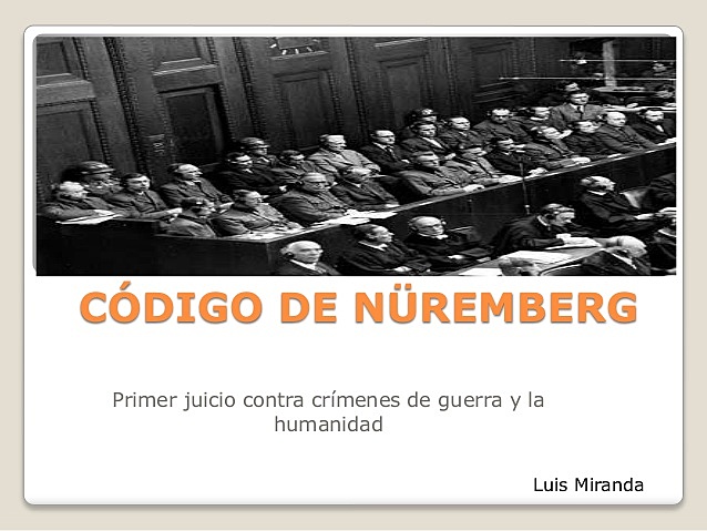 CODIGO DE NUREMBERG