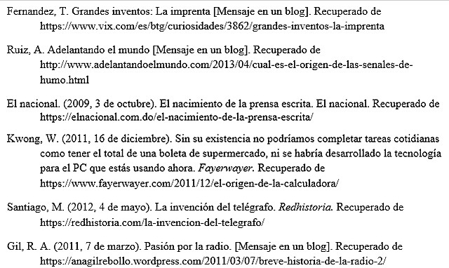Referencias bibliográficas