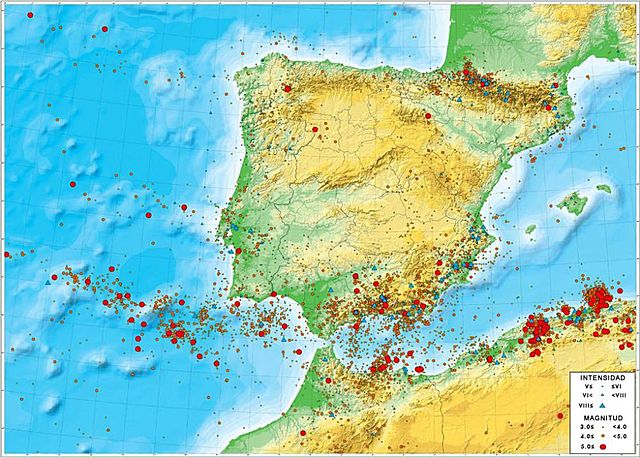 en Málaga (Andalucía, España) se registra un terremoto con una intensidad de 10.
