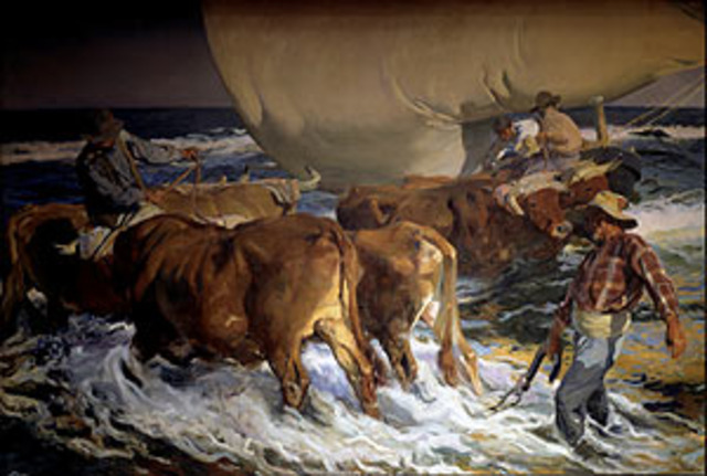 Va exposar la seua obra a Nova York en 1909 i va recollir un èxit sense cap precedent, amb obres com Sol de tarde o Nadadores, entre moltes altres