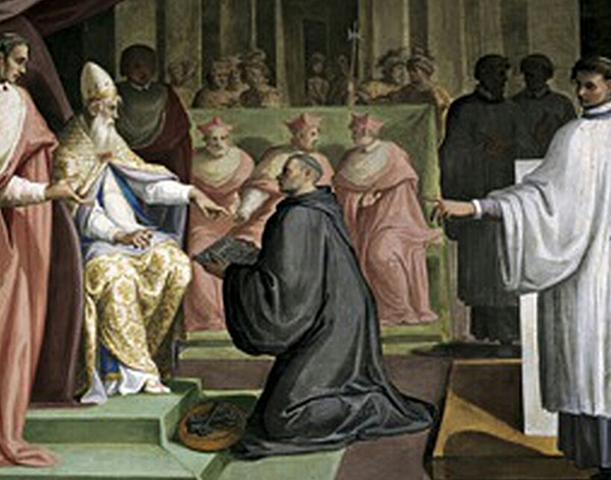 papa Stefano II consacra Pipino