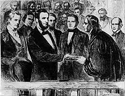 Abraham Lincoln is Sworn Into Office