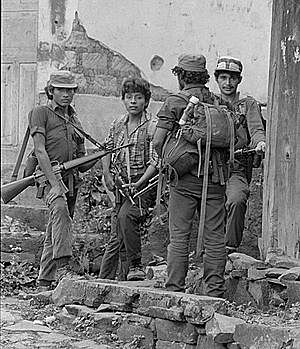 Guerra civil en El Salvador.