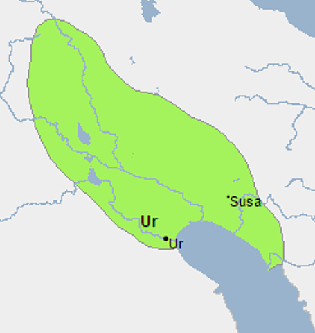 Aparece el reino de Ur en Mesopotamia en el 2.110a.C