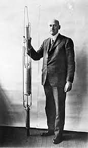 First liquid-fueled rocket